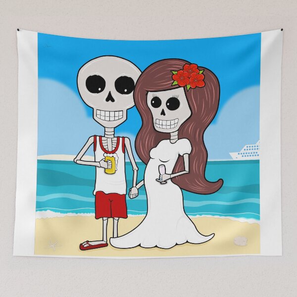 Item preview, Til Death Do We Vacation - Brunette in White designed and sold by apadilladesign.