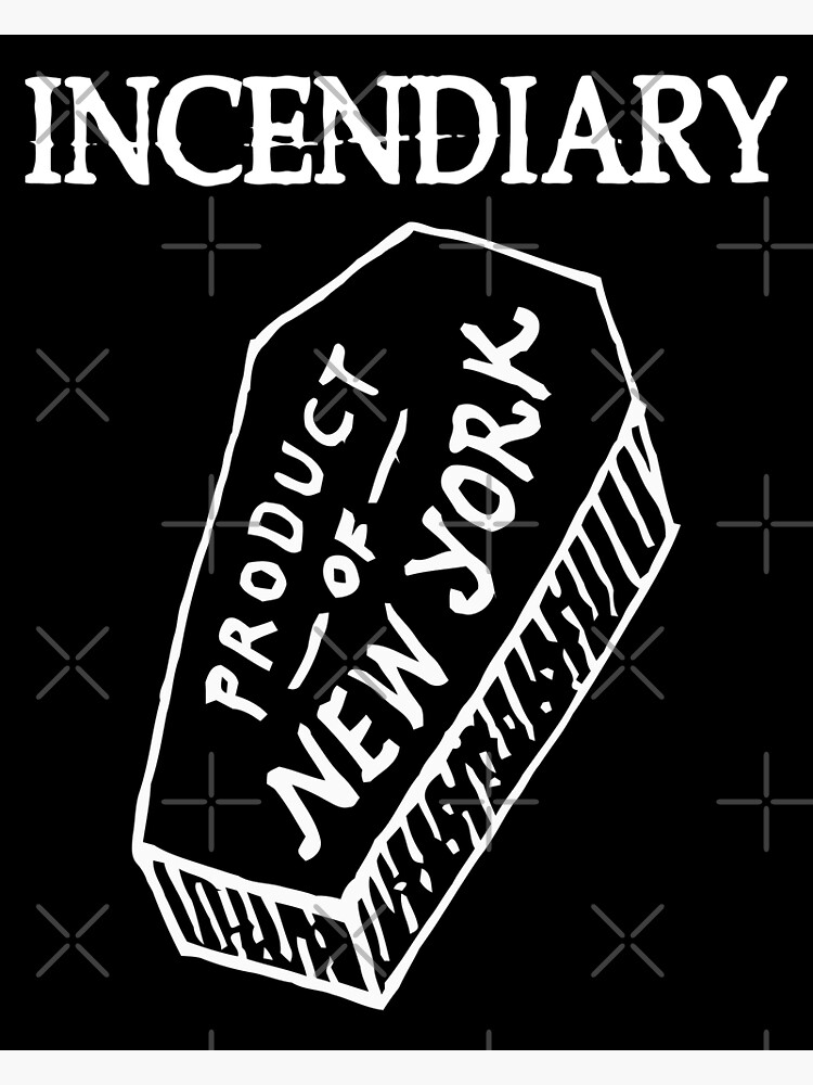 Incendiary New York - Grey Hoodie Small