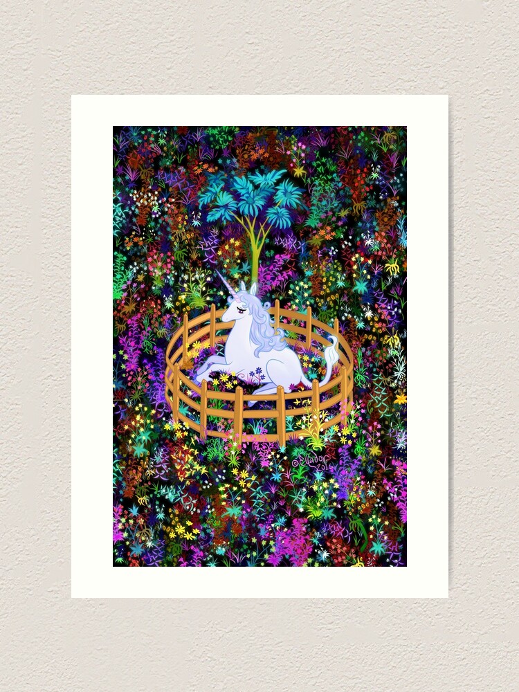 Unicorn in best sale captivity print