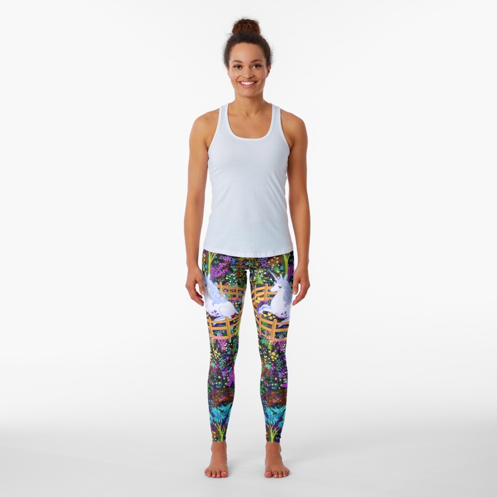 The Last Unicorn in Captivity Leggings