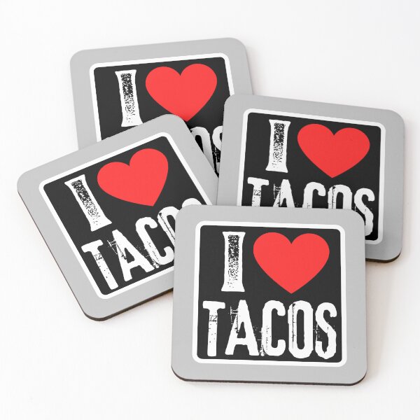 Item preview, I Love Tacos - I Heart Mexican Food Lover Gift designed and sold by foodiemarie.
