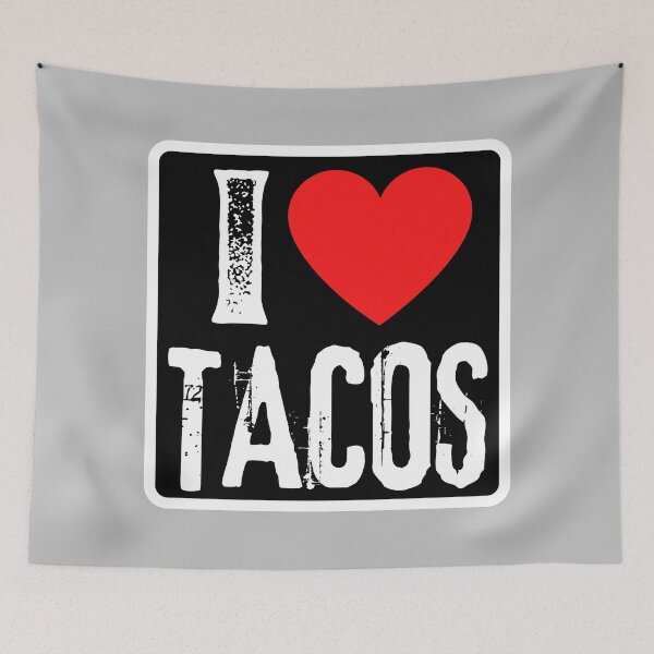 Item preview, I Love Tacos - I Heart Mexican Food Lover Gift designed and sold by foodiemarie.
