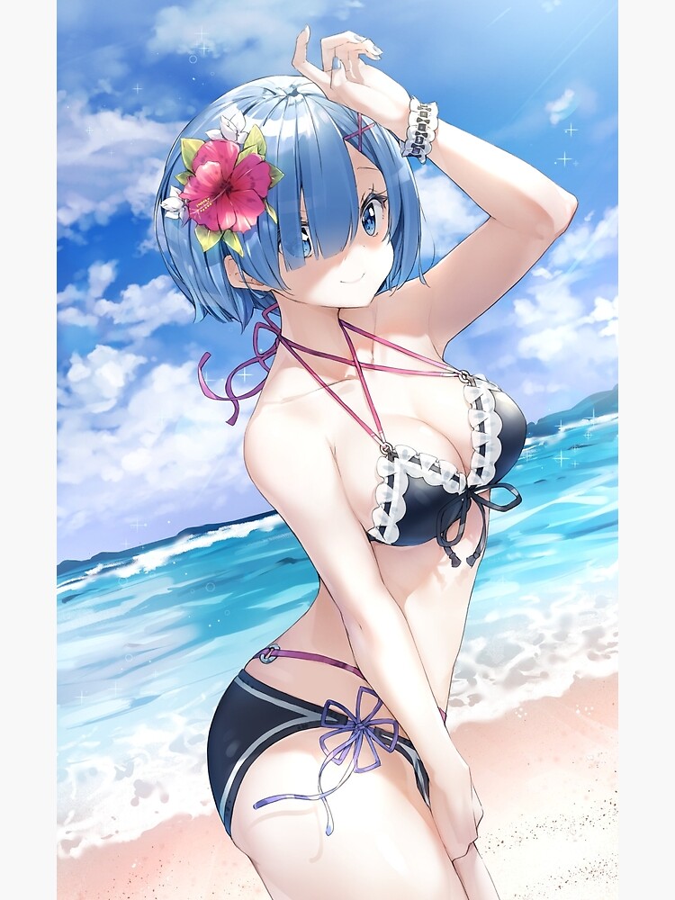 Cute Rem Bikini Waifu Kawaii Re Zero Hot Anime Rz Girl Metal Print For Sale By Anime Land159 5410