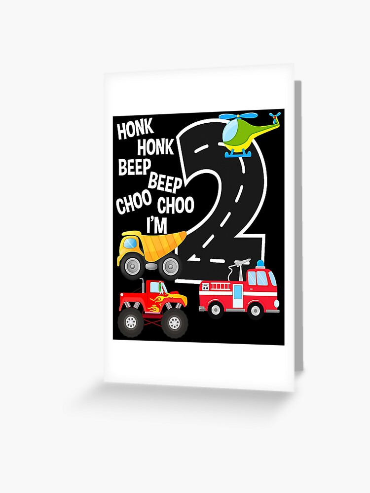 Kids 2 Years Old 2nd Birthday T-Shirt - Train Driver Boy - I'm 2