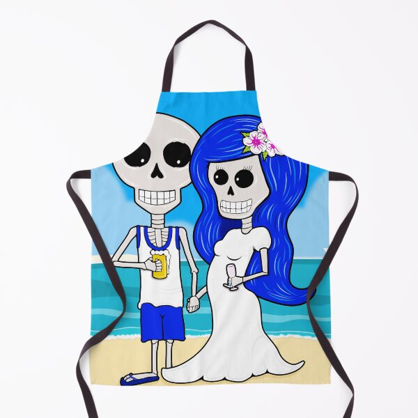 Item preview, Til Death Do We Vacation - Blue Hair in White designed and sold by apadilladesign.