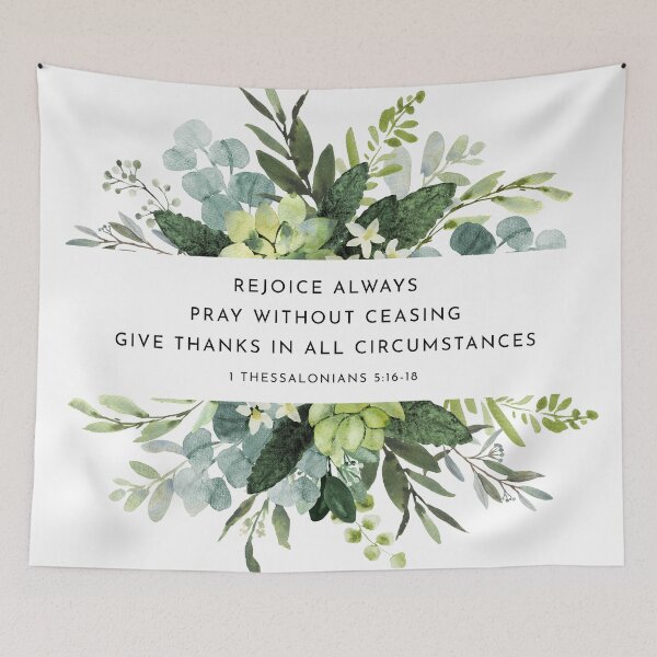 Item preview,  1 Thessalonians 5:16-18 Rejoice Bible Verse designed and sold by KAMdesignhaus.