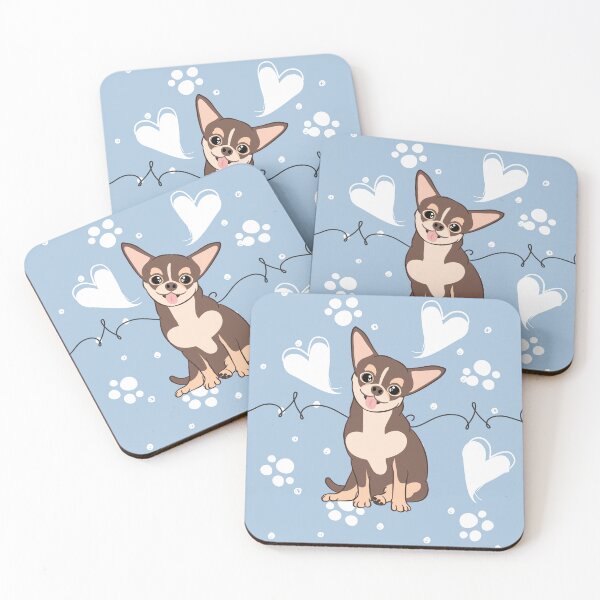 Item preview, LOVE Chocolate Tan Tricolor Chihuahua designed and sold by Lulupainting.