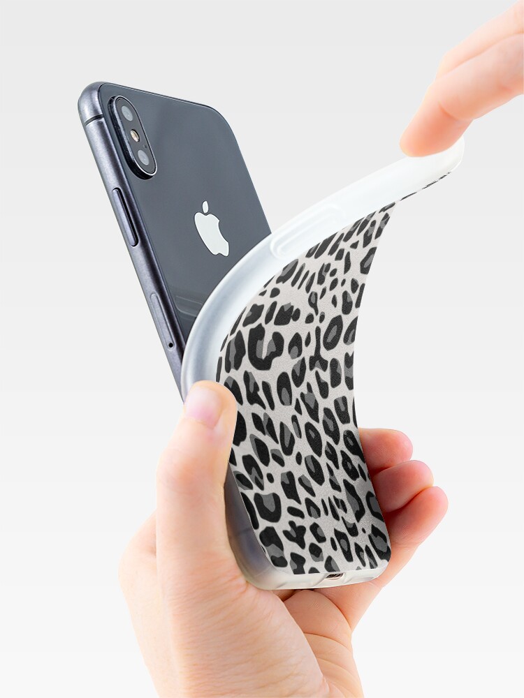 Discover Snow Leopard Print iPhone Case