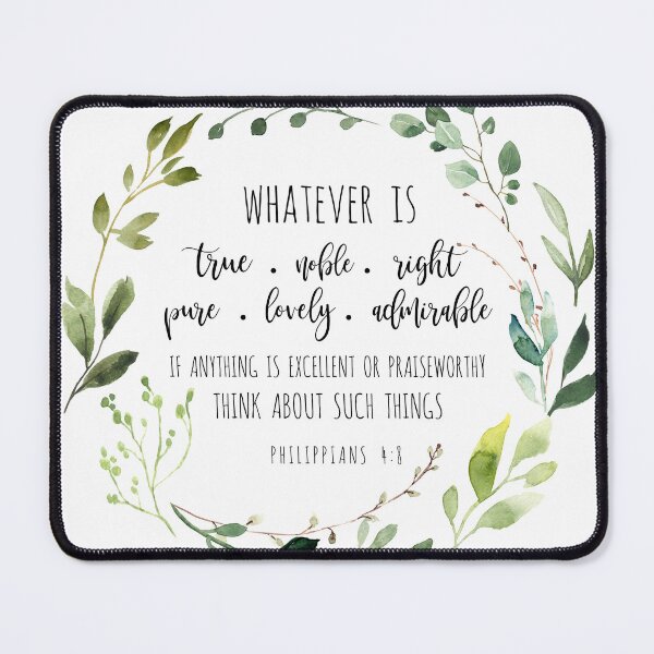 Item preview, Philippians 4:8 Whatever is True Bible Verse designed and sold by KAMdesignhaus.