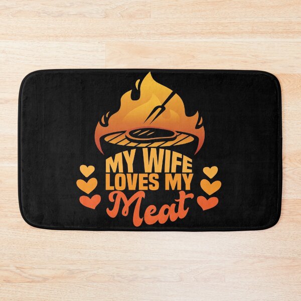 Item preview, My Wife Loves My Meat - Funny Grilling BBQ Lover designed and sold by Fliflat.