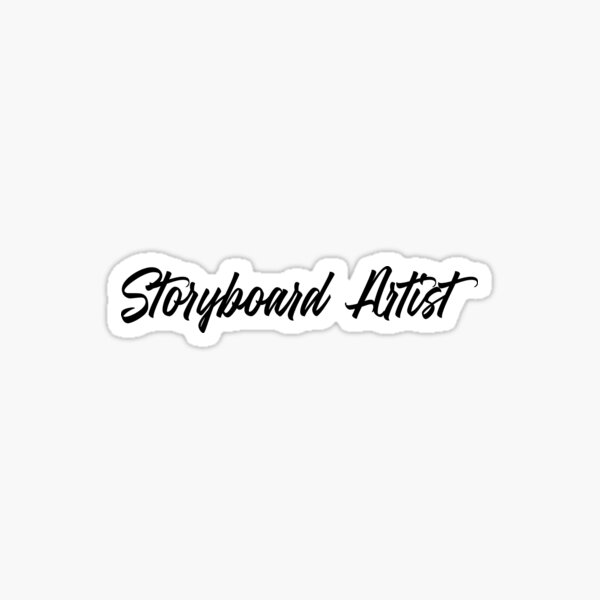 Story artist t-shirt personalised Sticker