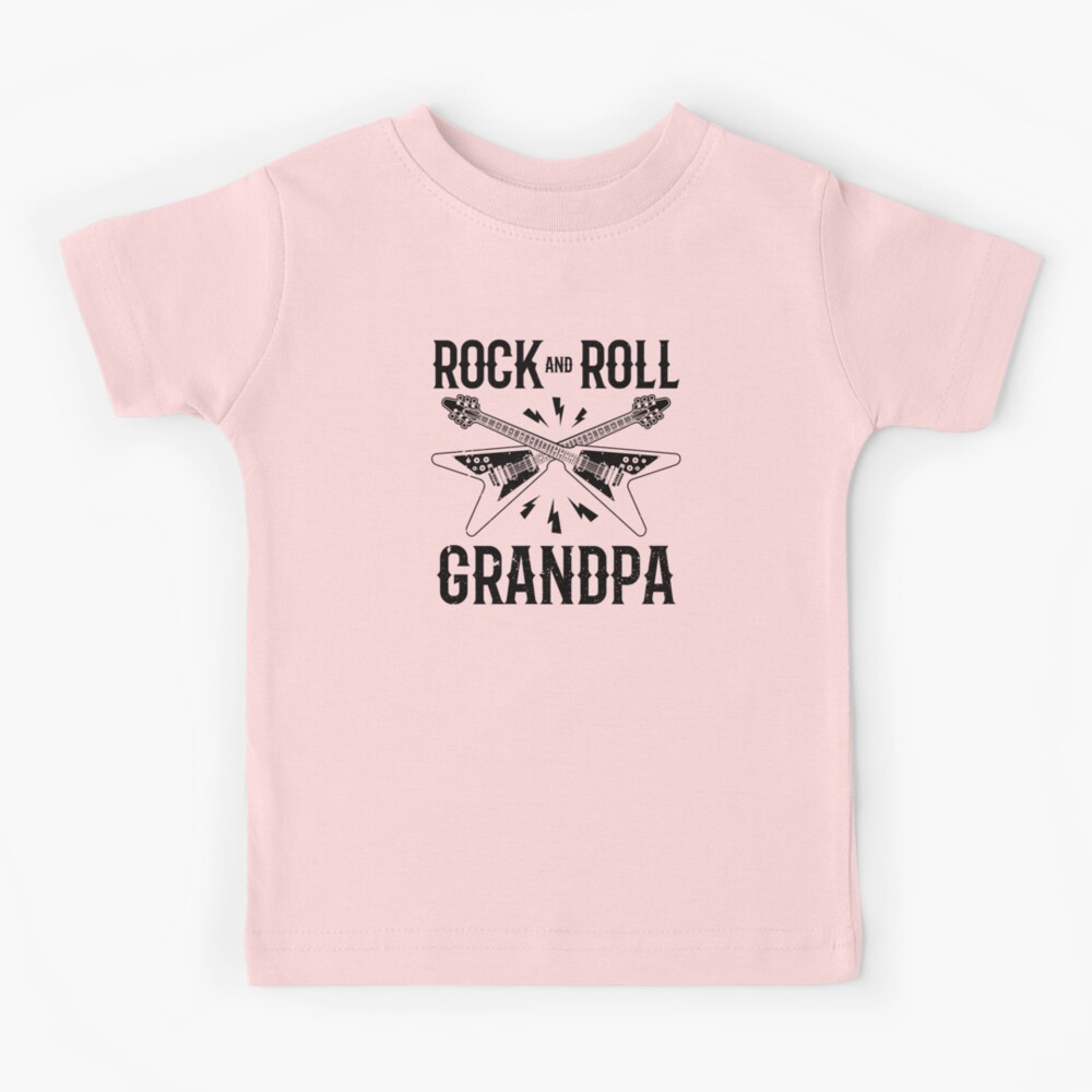 Rock grandpa, father's day kids t-shirt