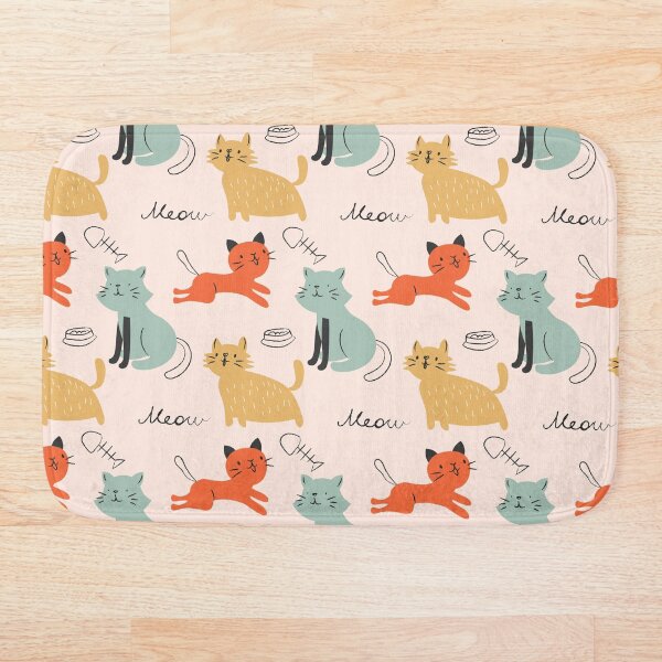 Item preview, Cat. Cats. Babys Pattern. Childrens pattern. Colorfull pattern. Meow designed and sold by LeMuArt ⭐⭐⭐⭐⭐.