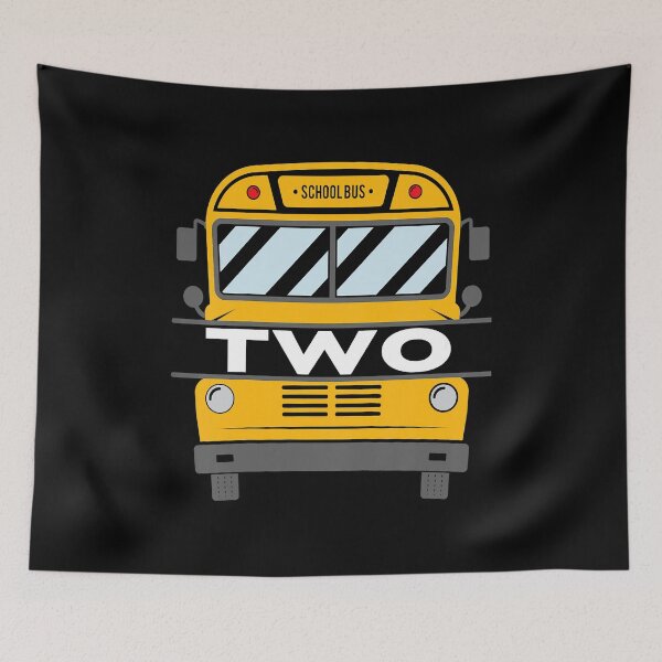 Item preview, Two 2 Year Old 2nd Birthday School Bus Theme Kids Party designed and sold by MalloWilli.