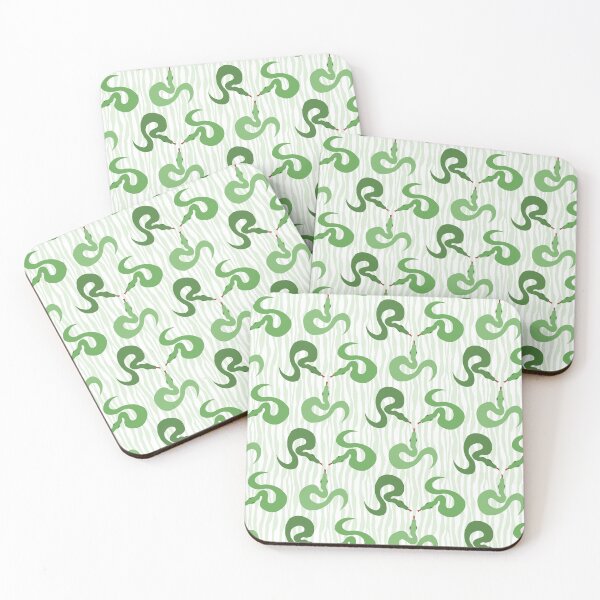 Item preview, Green Snakes in the Grass Pattern designed and sold by Zab Butler Design.