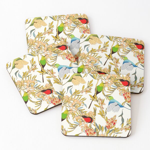 Item preview, scandi sunbirds in white small designed and sold by Wildwagner.