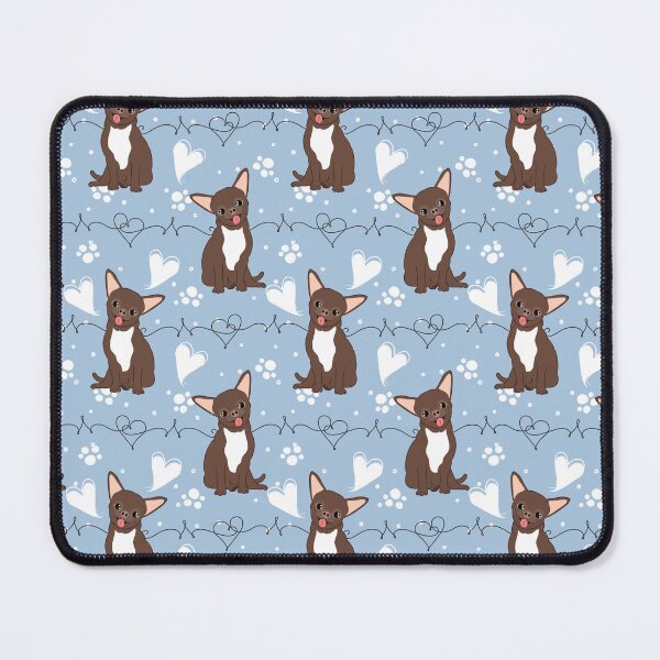 Item preview, LOVE Chocolate Brown White Chihuahua designed and sold by Lulupainting.