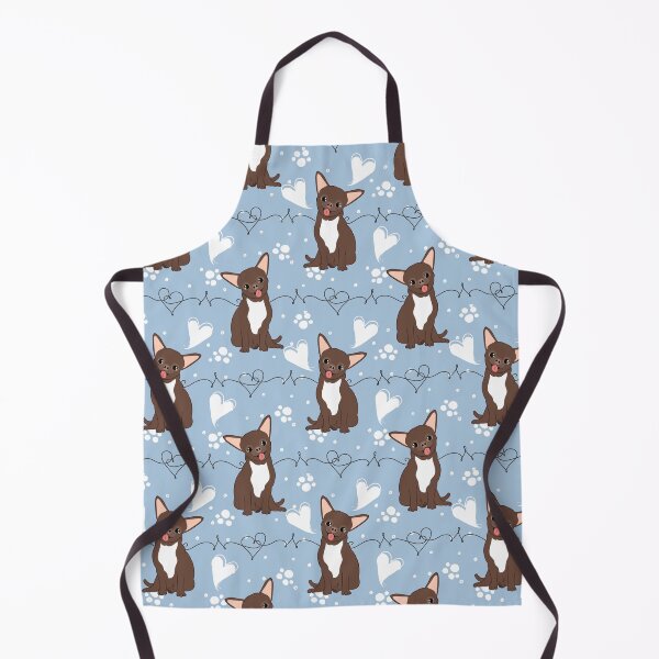 Item preview, LOVE Chocolate Brown White Chihuahua designed and sold by Lulupainting.