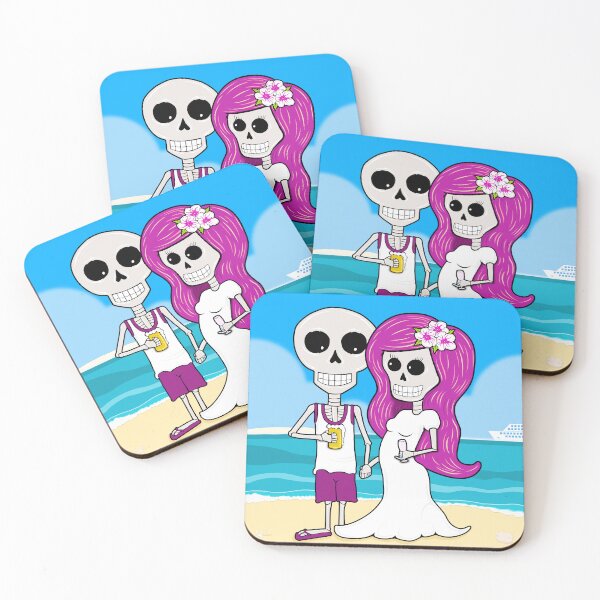 Item preview, Til Death Do We Vacation - Pink Hair in White designed and sold by apadilladesign.