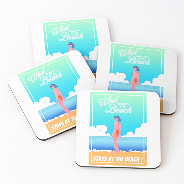 Item preview, WHAT HAPPENS AT THE BEACH STAYS AT THE BEACH designed and sold by lukas69graphic.