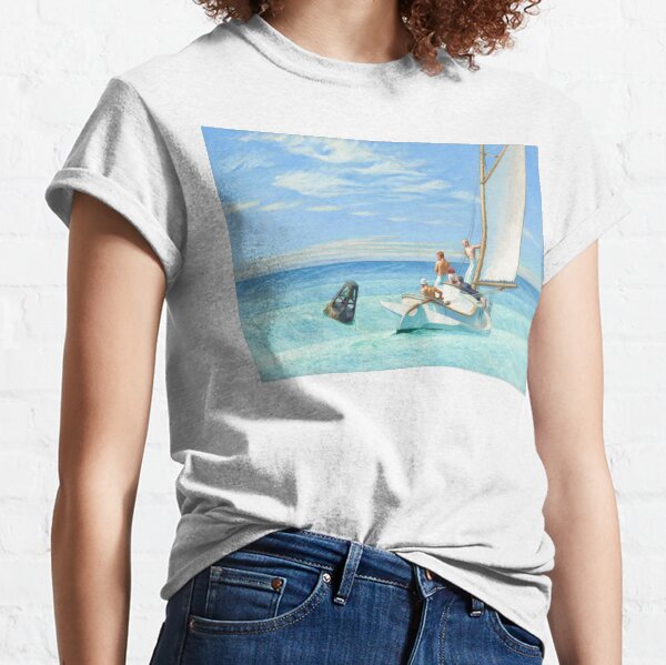 Ground Swell Oil Painting by Edward Hopper Classic T-Shirt
