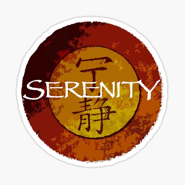 “Serenity Kanji” Sticker for Sale by Pangeguns | Redbubble