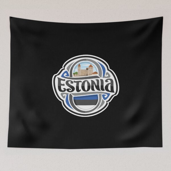 Item preview, Estonia Flag Travel Souvenir Sticker Logo Badge designed and sold by TeeHome.