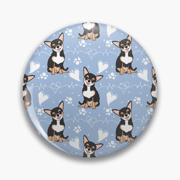 Item preview, LOVE Black Tricolor Chihuahua designed and sold by Lulupainting.