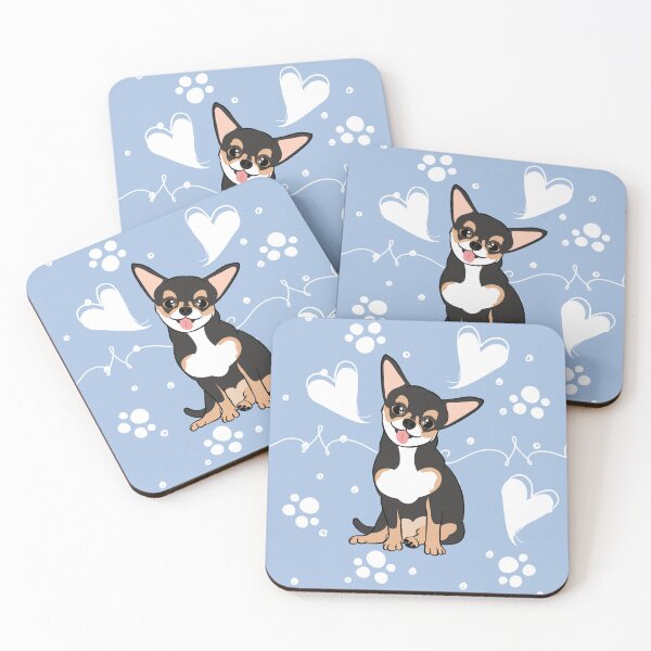 Item preview, LOVE Black Tricolor Chihuahua designed and sold by Lulupainting.