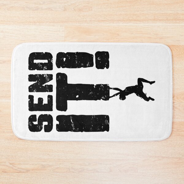 Item preview, Send It Rock Climbing Bouldering Funny Climber Boy designed and sold by GrandeDuc.