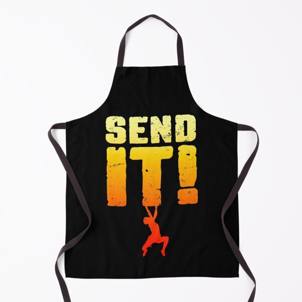 Item preview, Send It Rock Climbing Bouldering Funny Climber Boy designed and sold by GrandeDuc.