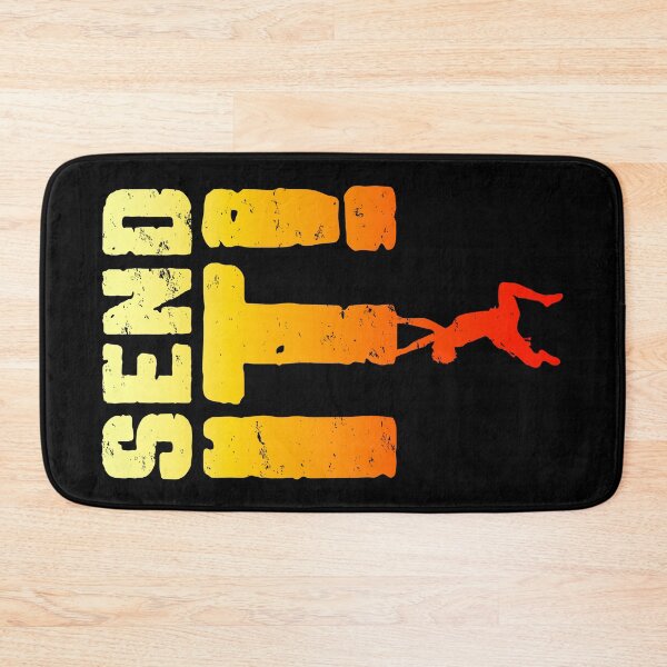Item preview, Send It Rock Climbing Bouldering Funny Climber Boy designed and sold by GrandeDuc.