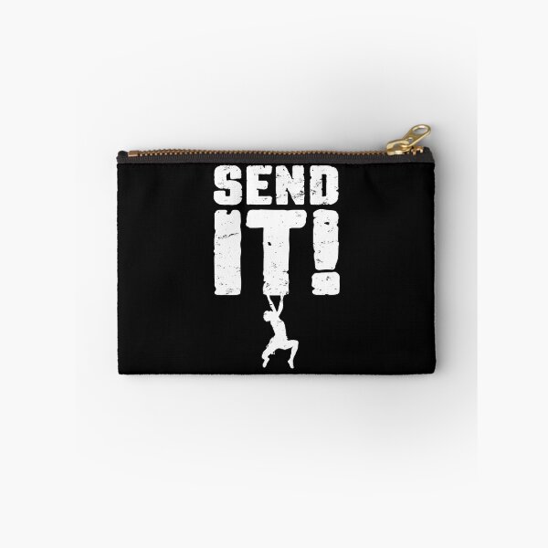 Item preview, Send It Rock Climbing Bouldering Funny Climber Boy designed and sold by GrandeDuc.
