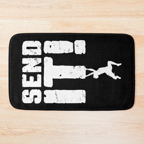 Item preview, Send It Rock Climbing Bouldering Funny Climber Boy designed and sold by GrandeDuc.