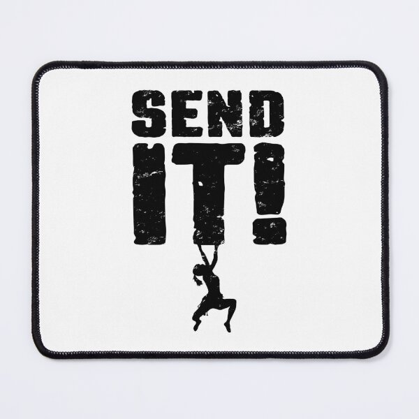 Item preview, Send It Rock Climbing Bouldering Funny Climber Girl designed and sold by GrandeDuc.