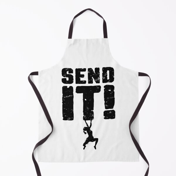 Item preview, Send It Rock Climbing Bouldering Funny Climber Girl designed and sold by GrandeDuc.