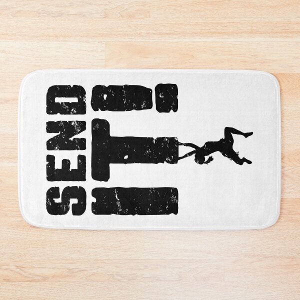 Item preview, Send It Rock Climbing Bouldering Funny Climber Girl designed and sold by GrandeDuc.