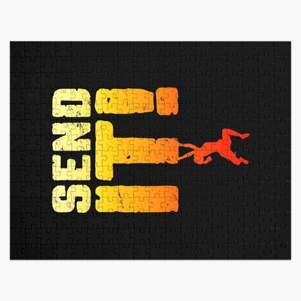 Item preview, Send It Rock Climbing Bouldering Funny Climber Girl designed and sold by GrandeDuc.