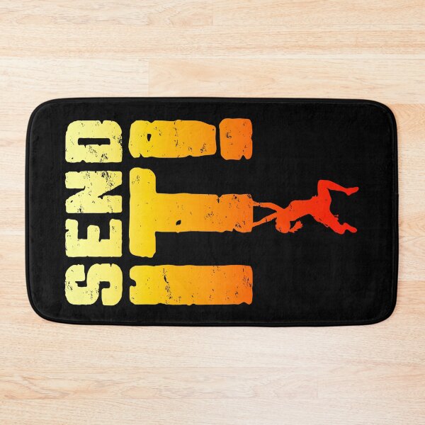 Item preview, Send It Rock Climbing Bouldering Funny Climber Girl designed and sold by GrandeDuc.