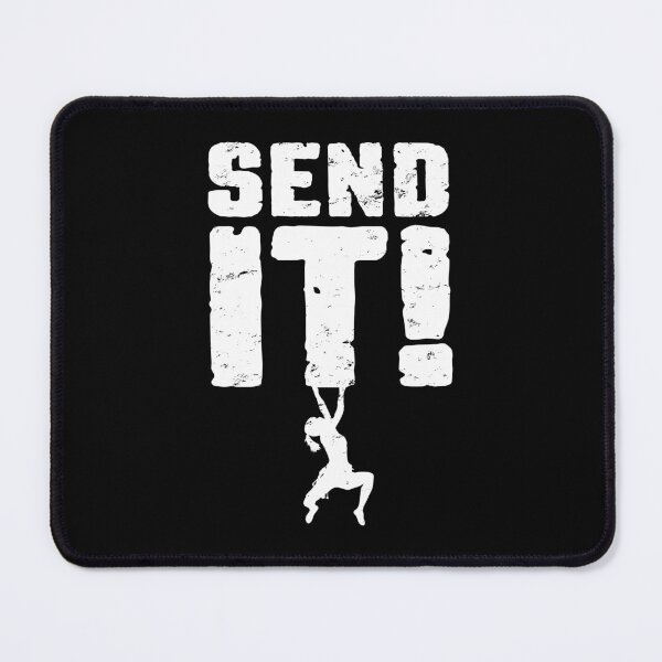 Item preview, Send It Rock Climbing Bouldering Funny Climber Girl designed and sold by GrandeDuc.