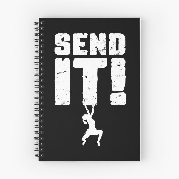 Item preview, Send It Rock Climbing Bouldering Funny Climber Girl designed and sold by GrandeDuc.