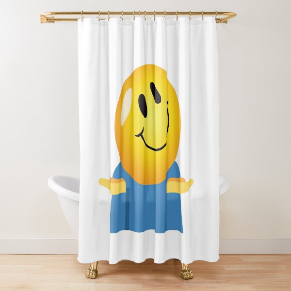 Shower Curtain Art Decor Emoticons Cartoons Smiley Faces Bath Curtains 12 Hooks 