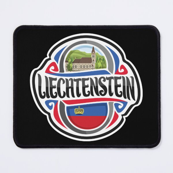 Item preview, Liechtenstein Flag Travel Souvenir Sticker Logo Badge designed and sold by TeeHome.