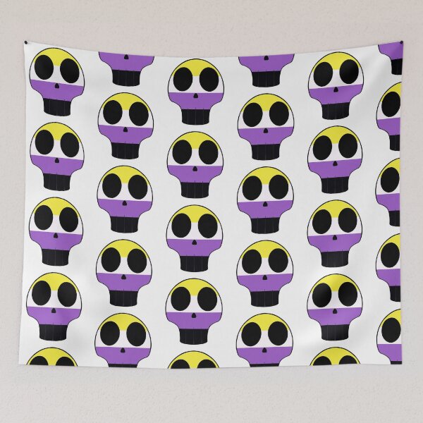 Item preview, Enby skull designed and sold by StardustHyde.