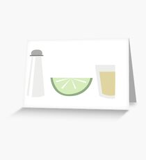 Salt Lime Tequila Greeting Card