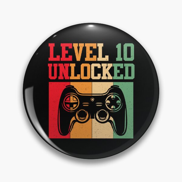 Item preview, Gamer Level 10 Unlocked designed and sold by SunsetGloww.