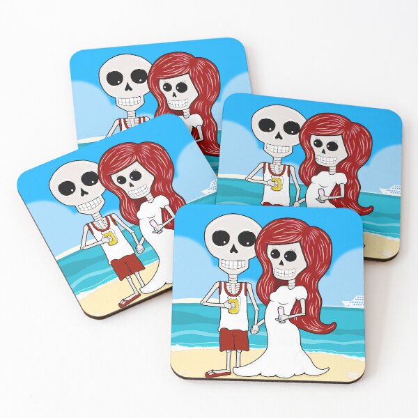 Item preview, Til Death Do We Vacation - Red Head in White designed and sold by apadilladesign.