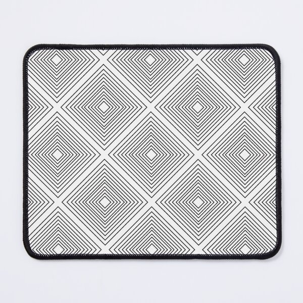 Item preview, Minimal geometric diamond shape pattern in black and white designed and sold by BrankaPD.