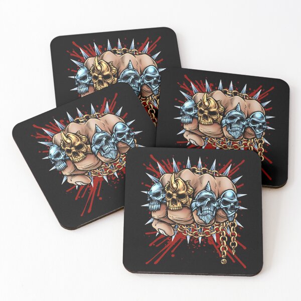 Item preview, Wild Skull Rings Metal Gothic Box Lover Gangster Fist designed and sold by UniQueensShop.