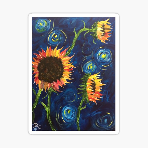 Flowers from Vincent Sticker
